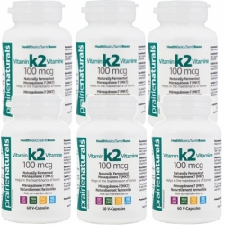 밴쿠버비타민,비타민 K2 (MK-7) 100mcg, 60Vcaps or 120 Vcaps 6병특가 