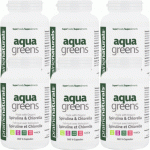 Aqua Greens(스피루리나&클로렐라) 500mg 180 or 360 캡슐  6병특가