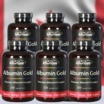 Albumin Gold(캐나다 알부민) 1500mg, 200capsules  6병 특가