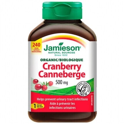 Jamieson Organic Cranberry 500mg (자미에슨 유기농 크랜베리  ) 240capsule